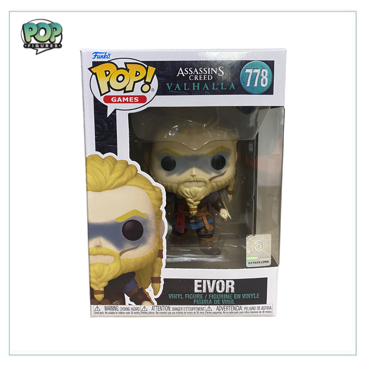 Eivor #778 Funko Pop! from Assassin's Creed Valhalla, featuring the character in a detailed collectible design.