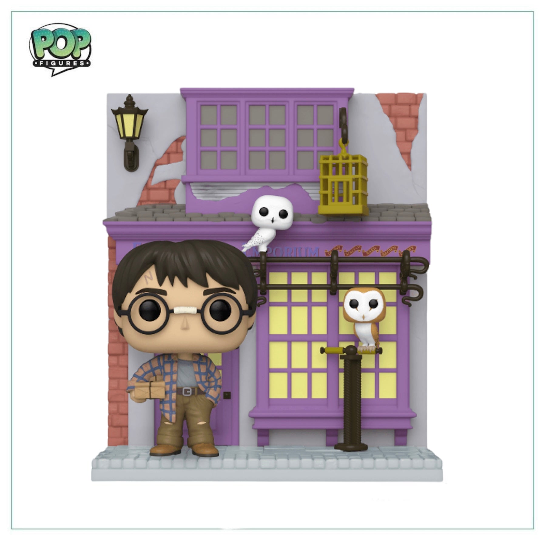 Funko Pop! Harry Potter with Eeylops Owl Emporium, a Target exclusive collectible featuring Harry and his owl friend.