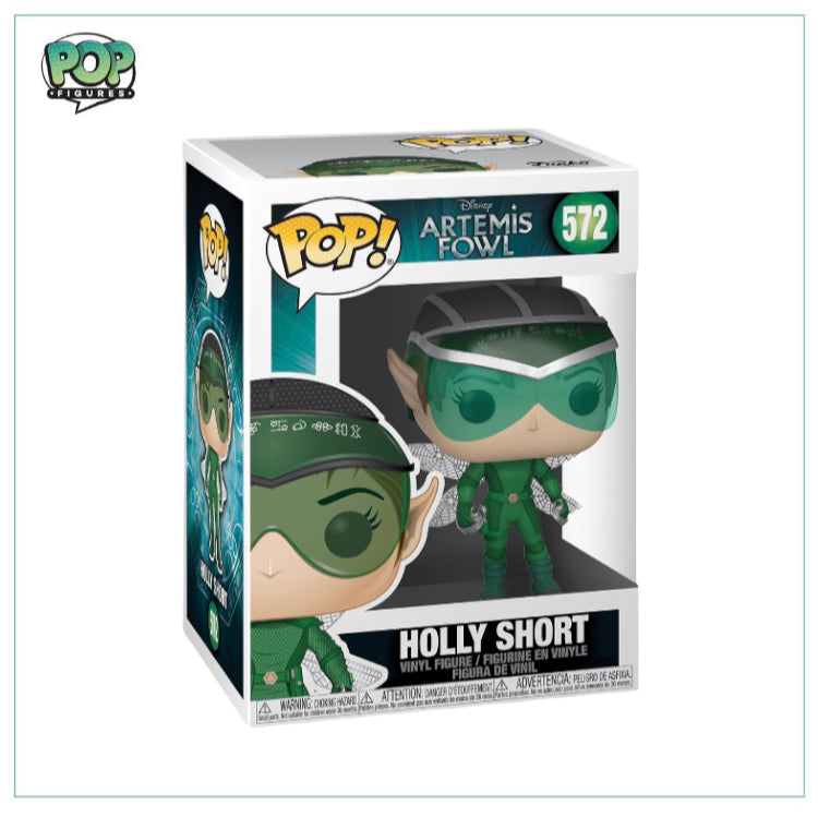 Holly Short Funko Pop! from Artemis Fowl, showcasing her unique hairstyle and adventurous pose.