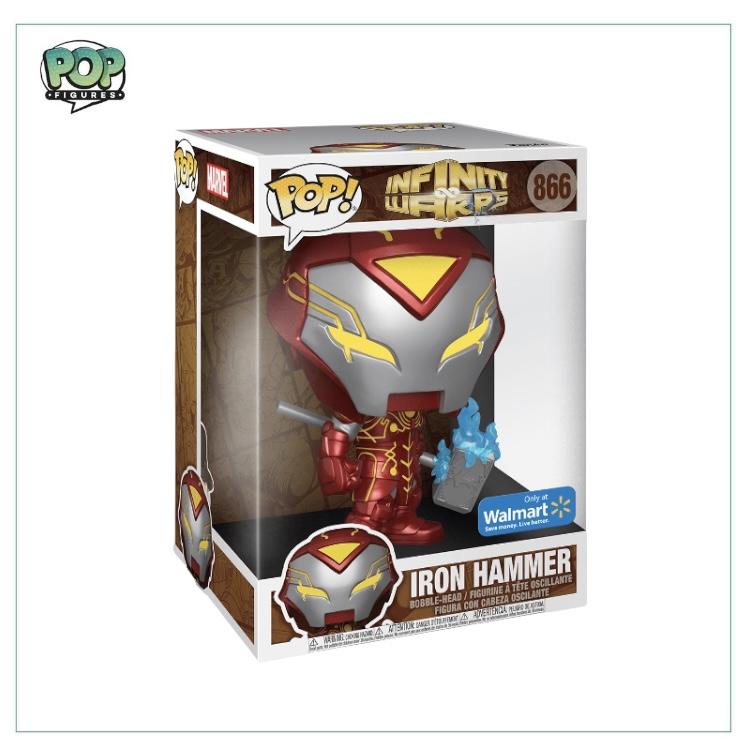 Iron Hammer #866 Deluxe Funko Pop! from Infinity Warps, exclusive to Walmart, featuring a stylized character design.