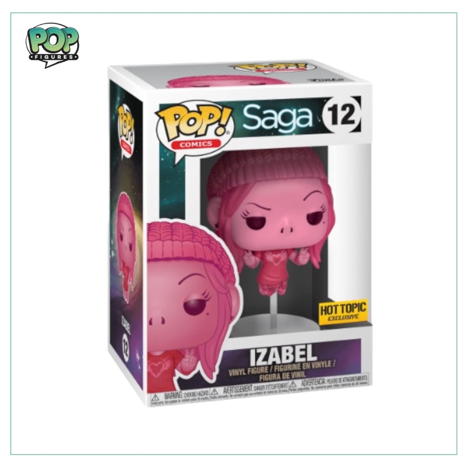 Izabel #12 Funko Pop! from Saga, a Hot Topic exclusive figure showcasing the unique character design.