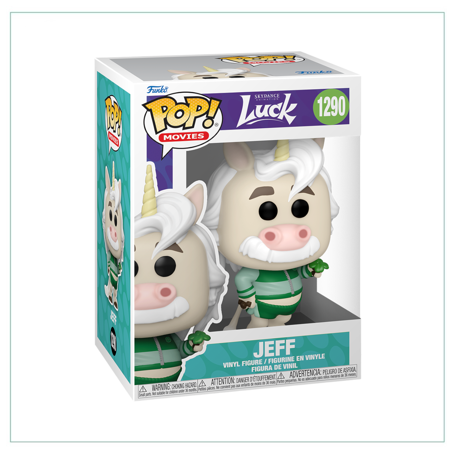 Jeff #1290 Funko Pop! collectible, showcasing a colorful character with a cheerful demeanor and unique styling.