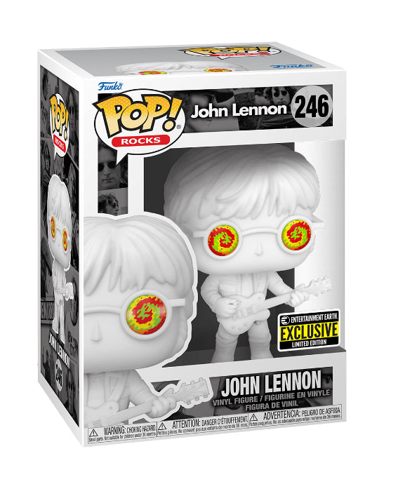 John Lennon Funko Pop! #246, an exclusive from Entertainment Earth, capturing the essence of the legendary musician.