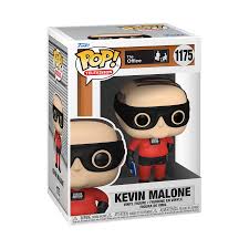 Funko Pop! figure of Kevin Malone as a superhero from The Office, showcasing his iconic look and playful demeanor.
