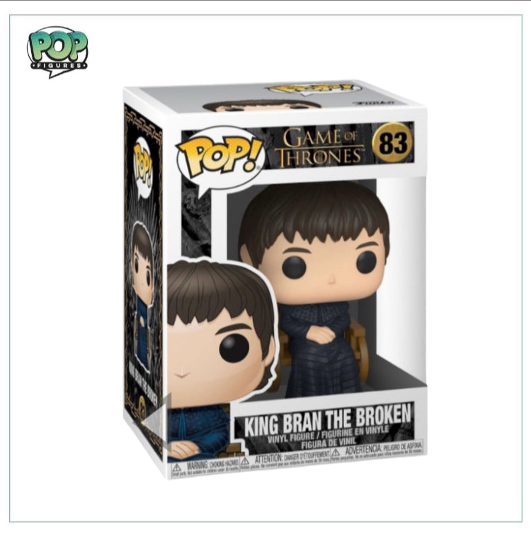 King Bran The Broken Funko Pop! #83 from Game of Thrones, showcasing his unique look and iconic character style.