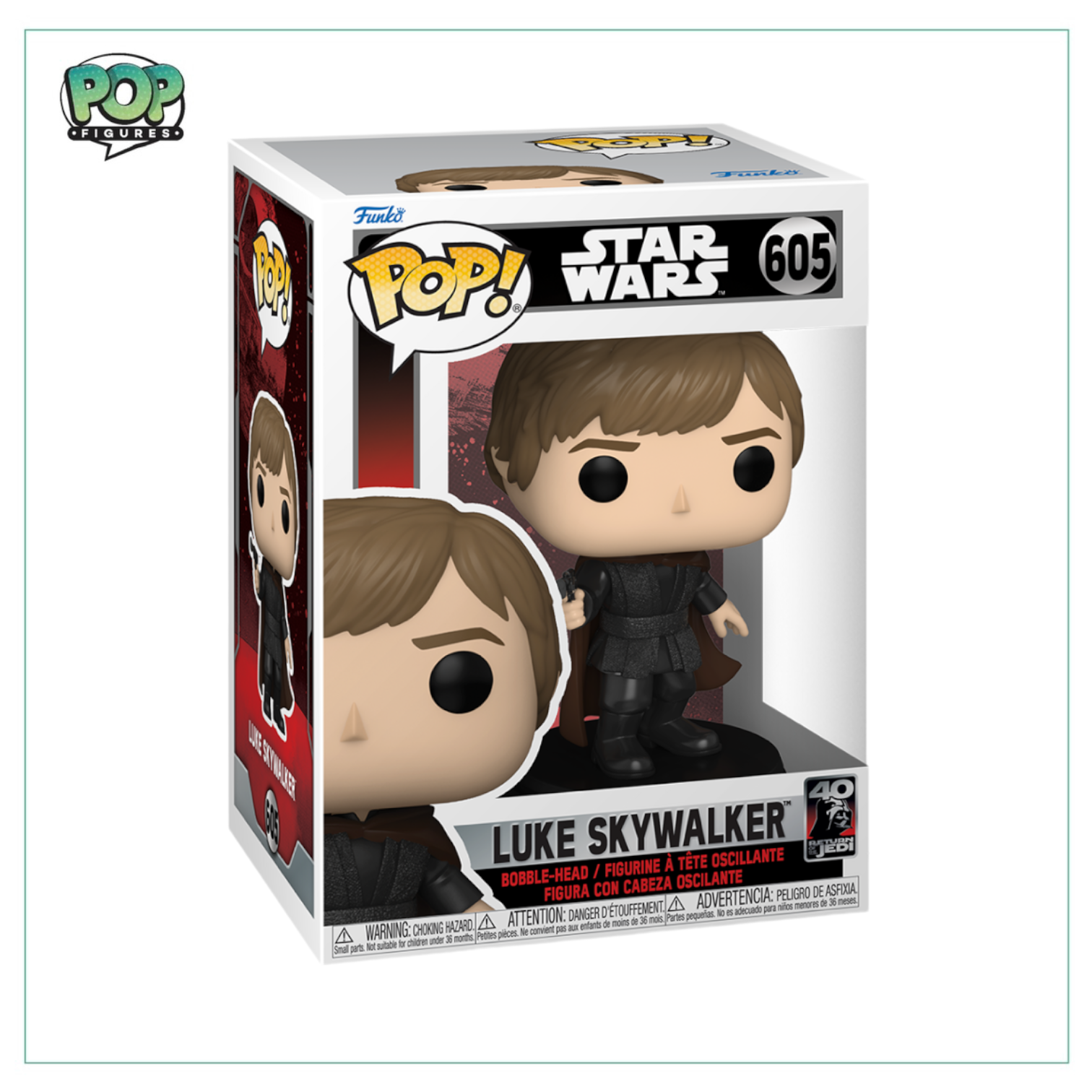 Luke Skywalker #605 Funko Pop! Star Wars Return of the Jedi 40th