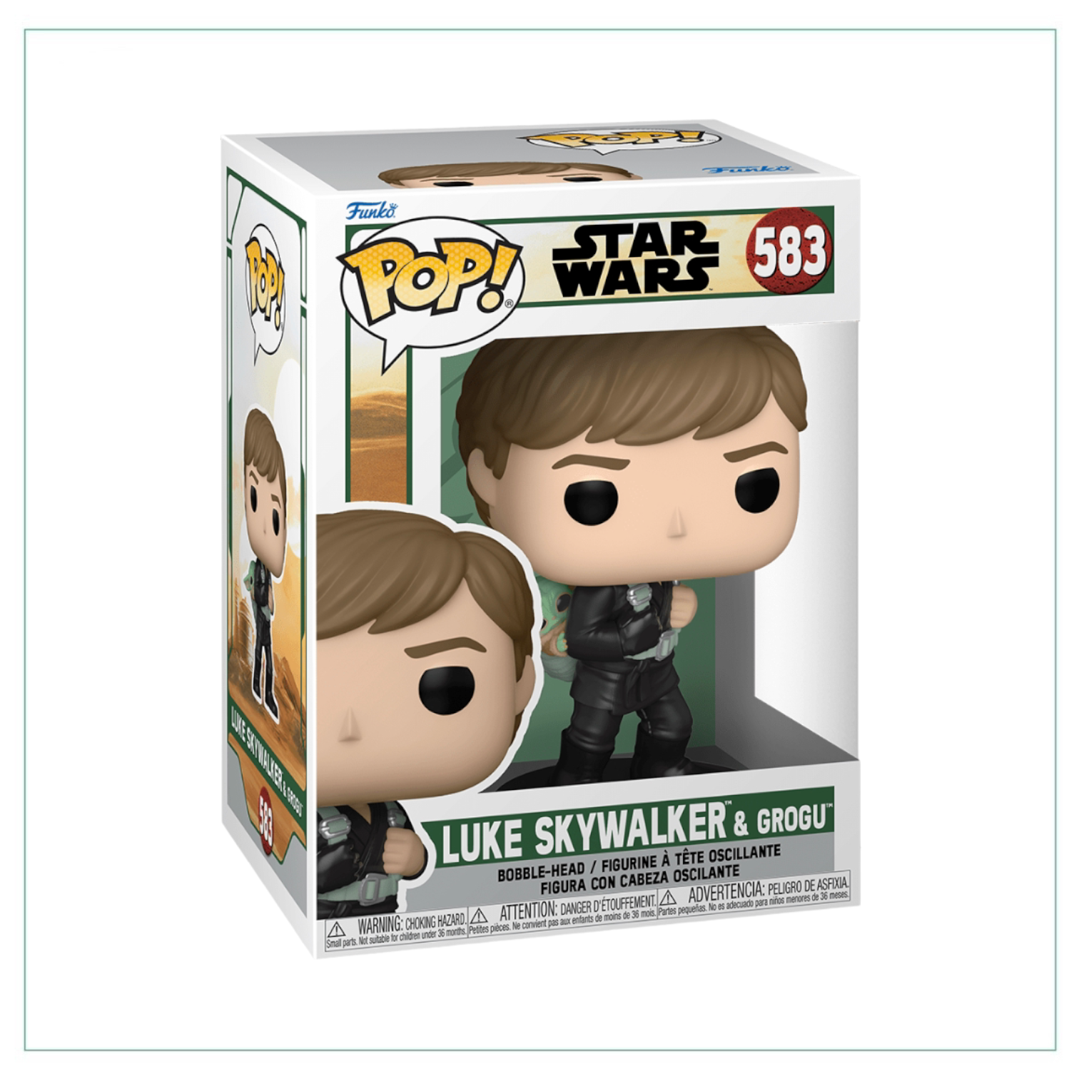 Luke Skywalker & Grogu #583 Funko Pop! Book of Boba Fett