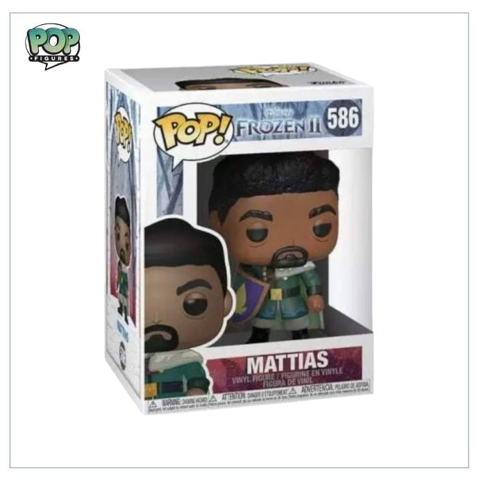 Mattias #586 Funko Pop! from Frozen II, showcasing his adventurous look and detailed design.