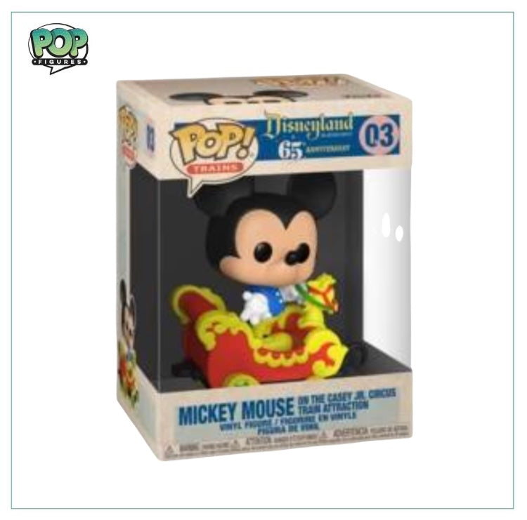 Funko Pop! figure of Mickey Mouse on the Casey Jr. Circus Train, themed after Disneyland's Water Nokk attraction.