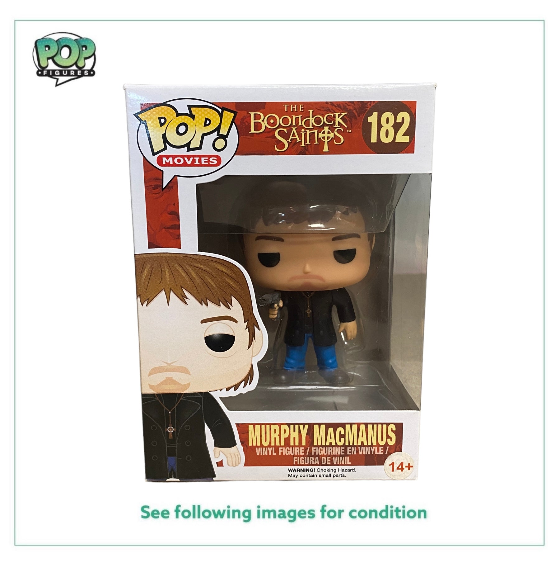 Murphy MacManus Funko Pop! from The Boondock Saints, 2015 edition, in excellent condition (8.75/10).