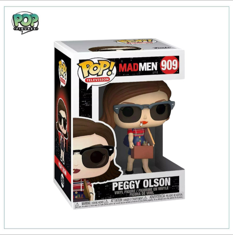 Peggy Olson Funko Pop! from Mad Men, featuring her iconic 1960s look and a determined smile, perfect for collectors.