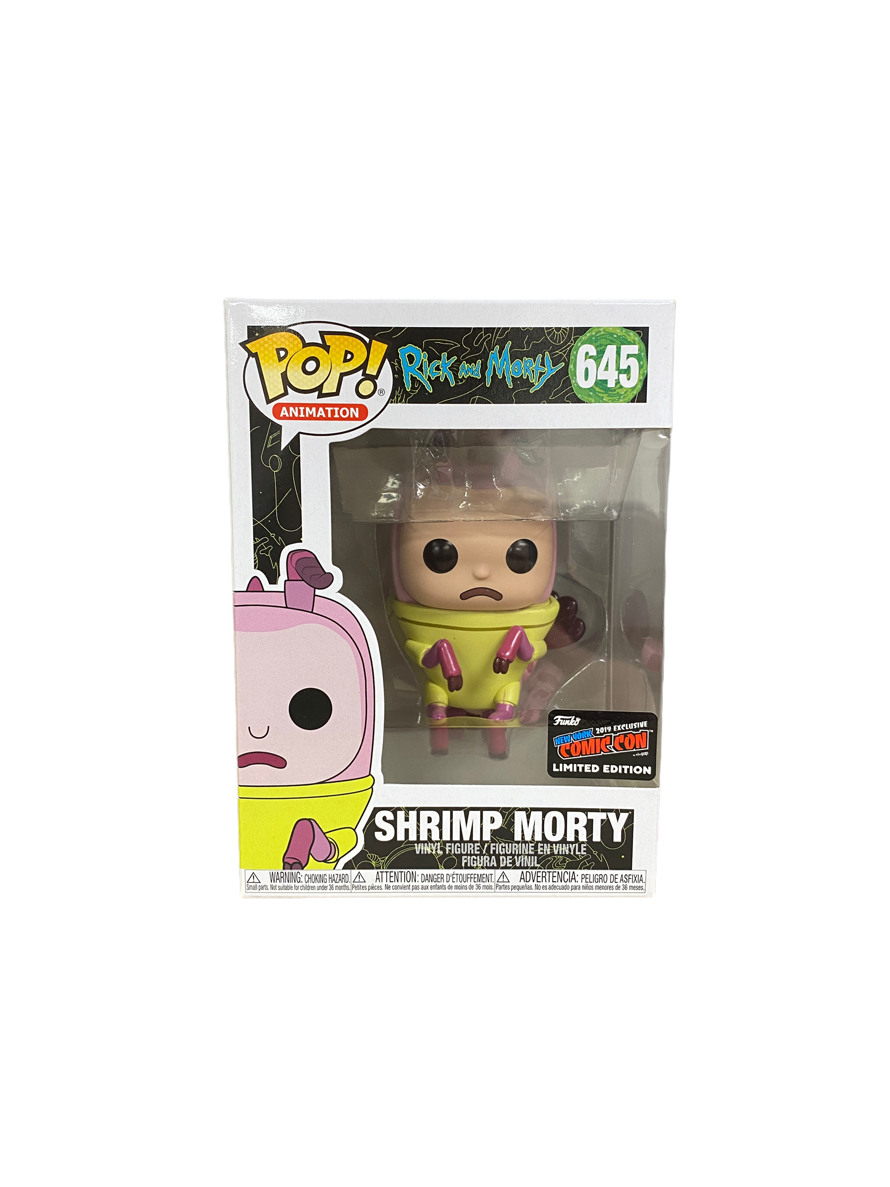 Shrimp Morty #645 Funko Pop! - Rick And Morty - NYCC 2019 Official Convention Exclusive - Condition 9.5+/10