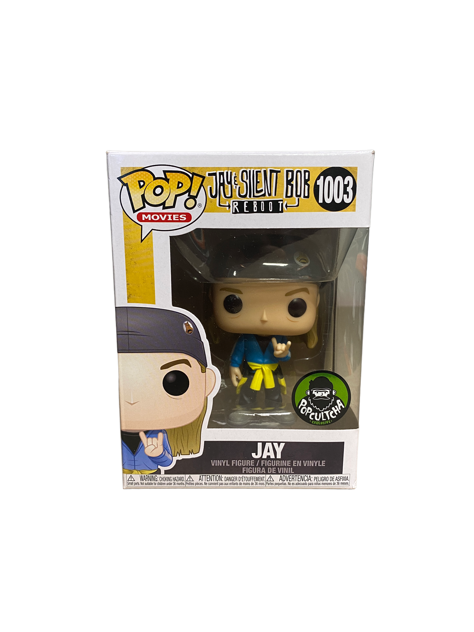 Jay #1003 Funko Pop! - Jay and Silent Bob Reboot - Popcultcha Exclusive - Condition 8/10