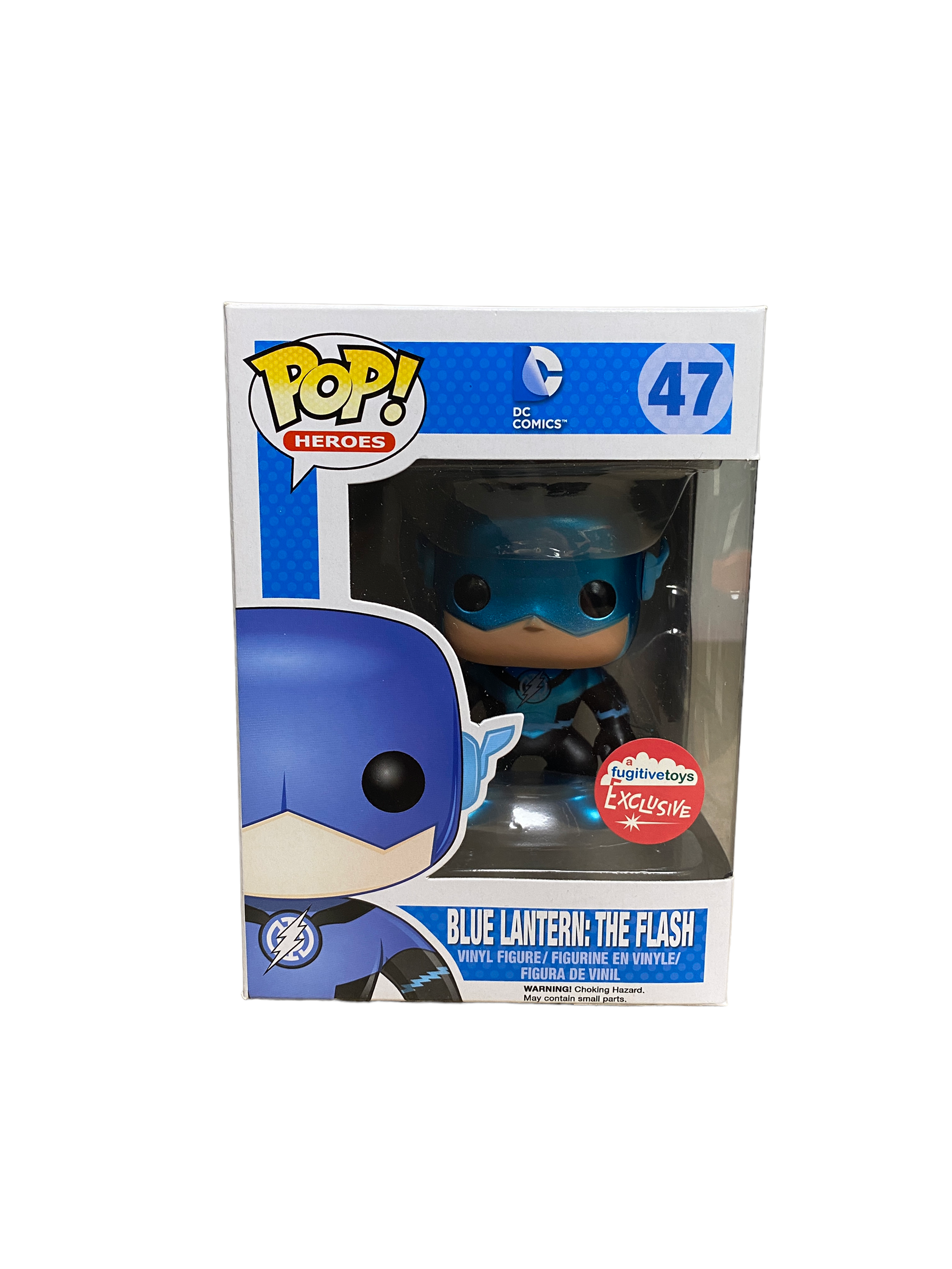 Blue Lantern: The Flash #47 (Metallic) Funko Pop! - DC Comics - Fugitive Toys Exclusive - Condition 8.75/10