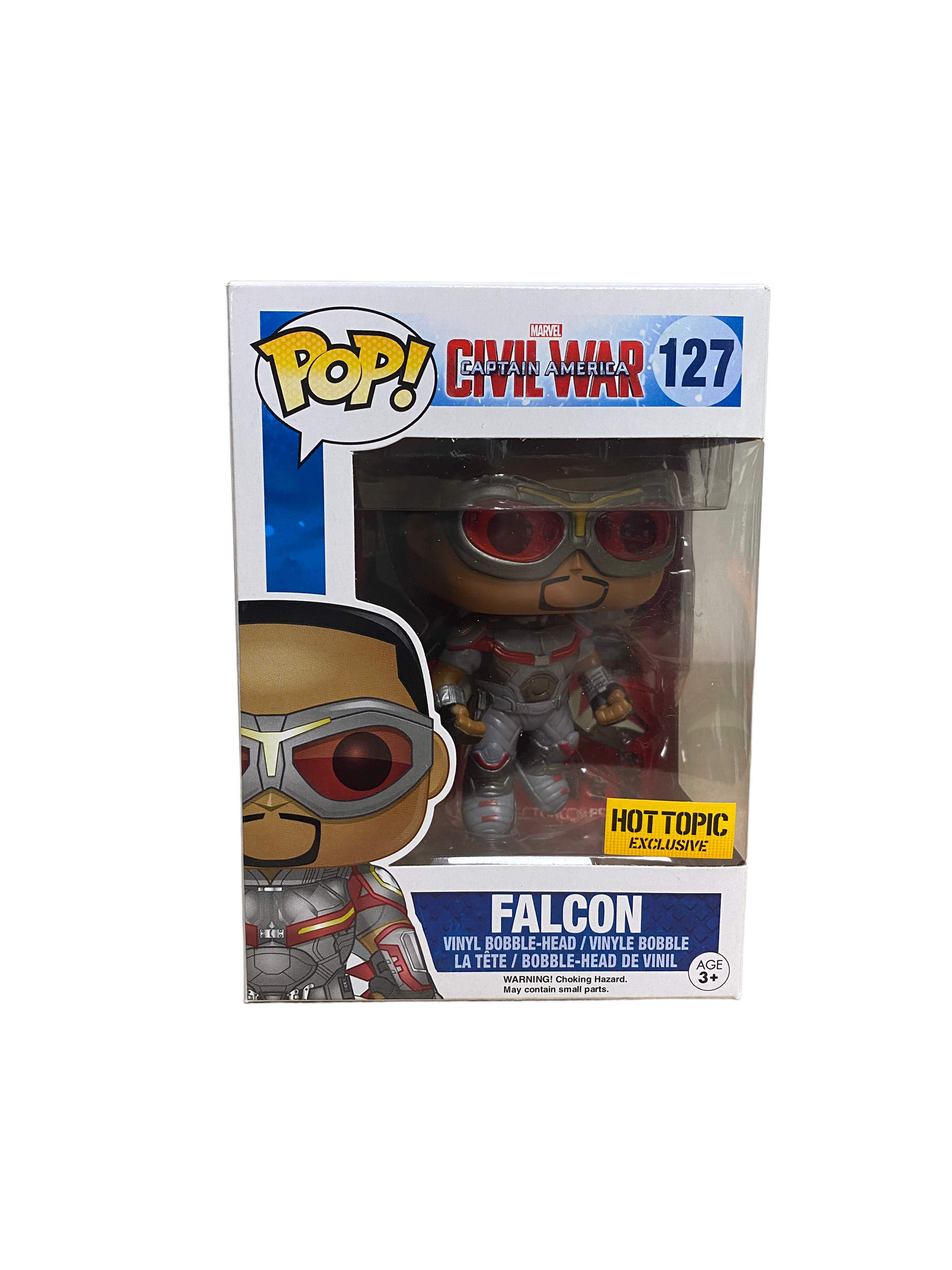 Falcon #127 Funko Pop! - Captain America Civil War - Hot Topic Exclusive - Condition 9/10