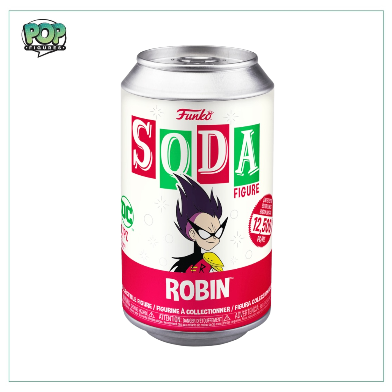 Robin Funko Soda Vinyl Figure! - Teen Titans Go! - LE12,500 pcs - Chance of Chase