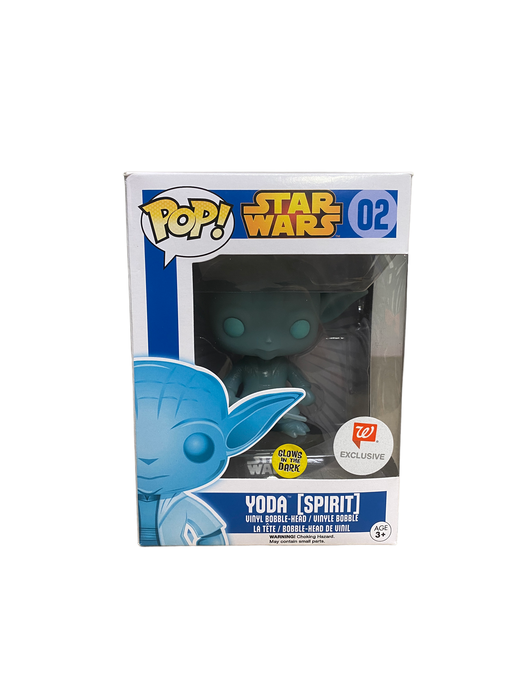 Yoda [Spirit] #02 (Glows In The Dark) Funko Pop! - Star Wars - Walgreens Exclusive - Condition 8/10