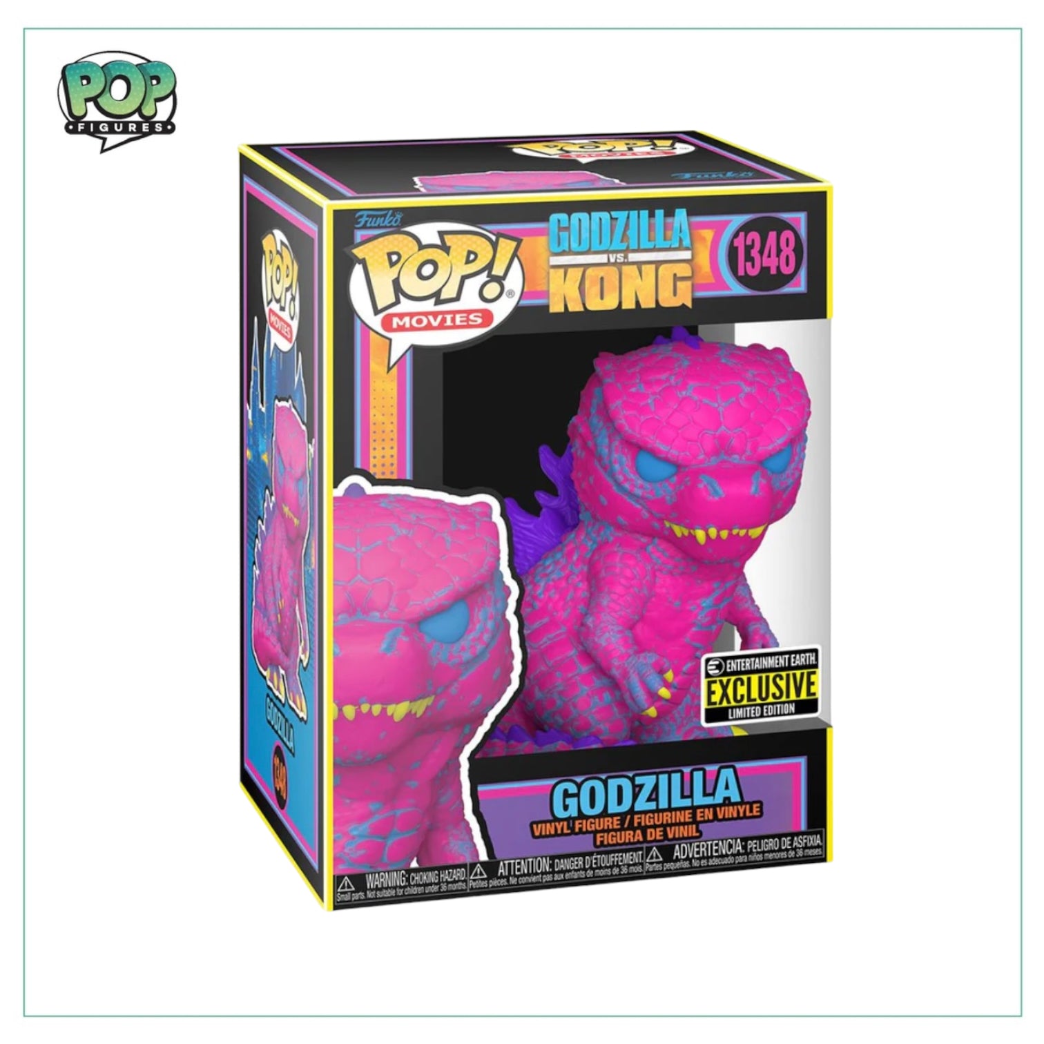 Godzilla #1348 Funko Pop! - Godzilla vs Kong - Blacklight - Entertainm