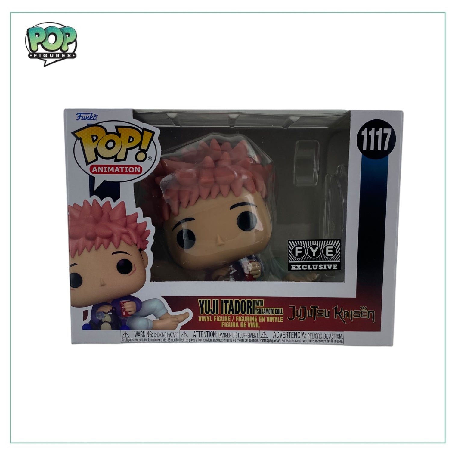 Yuji Itadori W/ Tsukamoto Doll #1117 Funko Pop! - Jujitsu Kaisen - FYE Exclusive