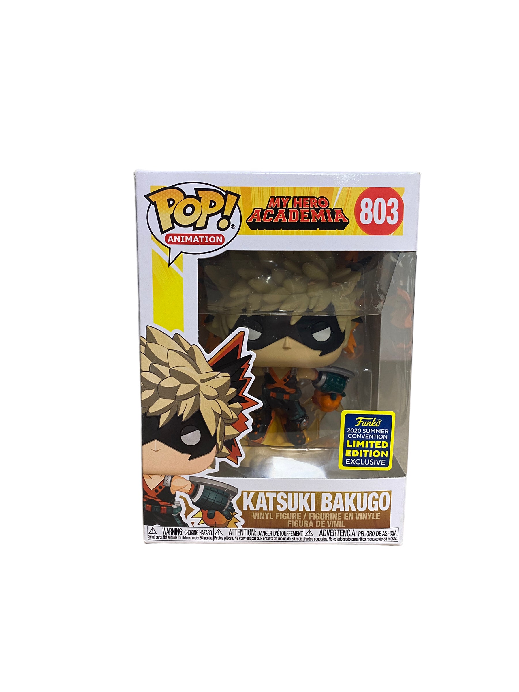 Katsuki Bakugo #803 Funko Pop! - My Hero Academia - SDCC 2020 Shared Exclusive - Condition 7.5/10