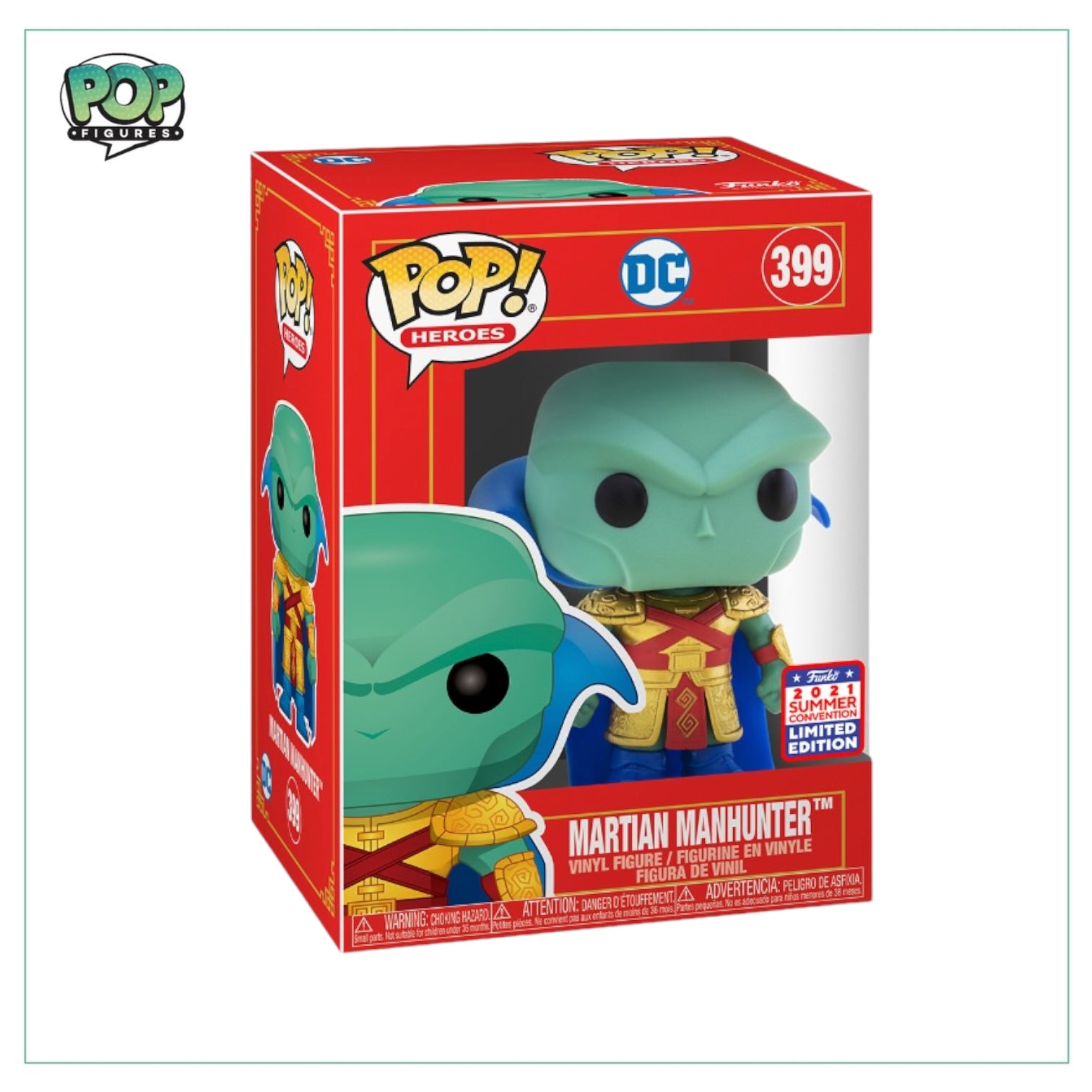 Martian Manhunter #399 Funko Pop! - DC Imperial Palace - Virtual Funkon 2021 Shared Exclusive