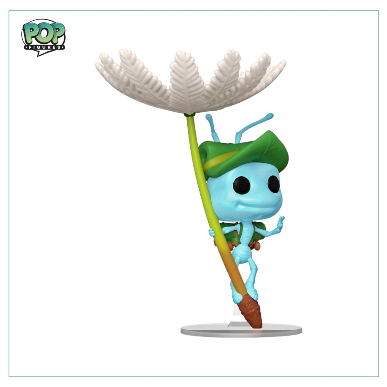 Flik on Dandelion #1330 Funko Deluxe Pop! - A Bug's Life - Wonder Con 2023 Official Convention Exclusive