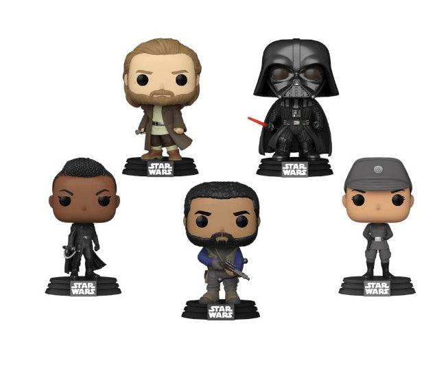 Obi-Wan Kenobi / Darth Vader / Kawlan Roken / Tala Durith / Reva - Deluxe Star Wars 5 Pack Funko Pop!- Walmart Exclusive