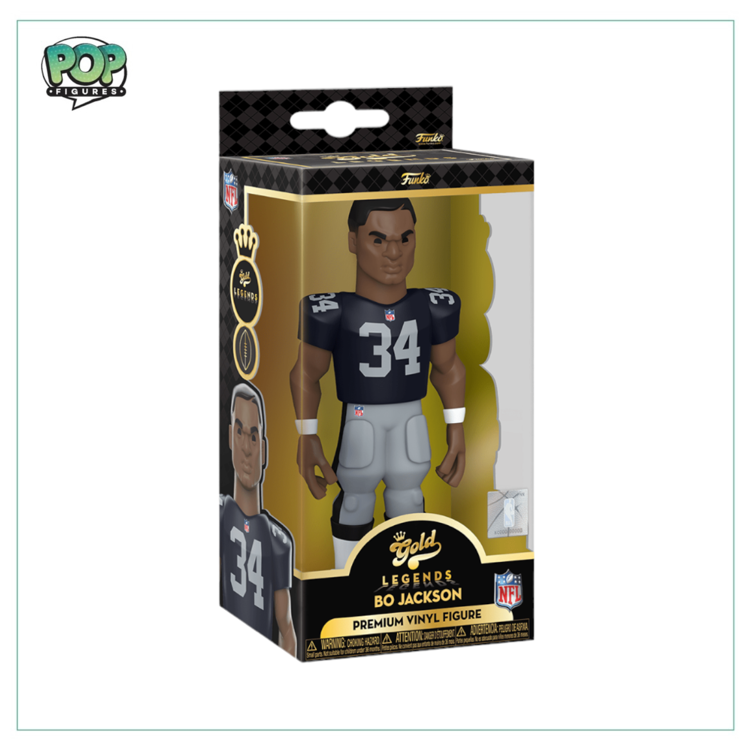 Bo Jackson - NFL - Funko Gold Premium Vinyl Figure!- Chance of chase