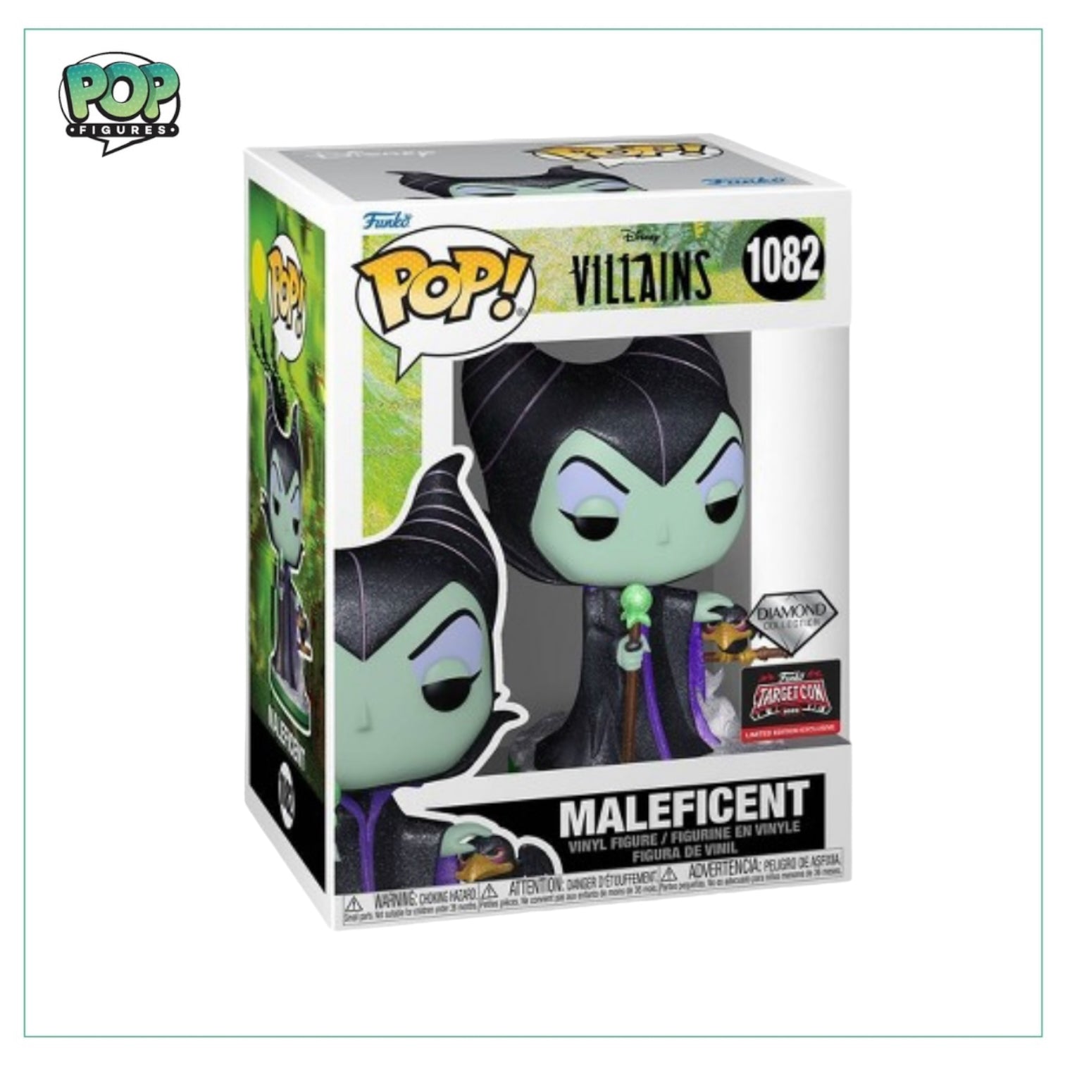 Maleficent #1082 Funko Pop! - Disney Villains - Diamond - 2023 Target Con Exclusive