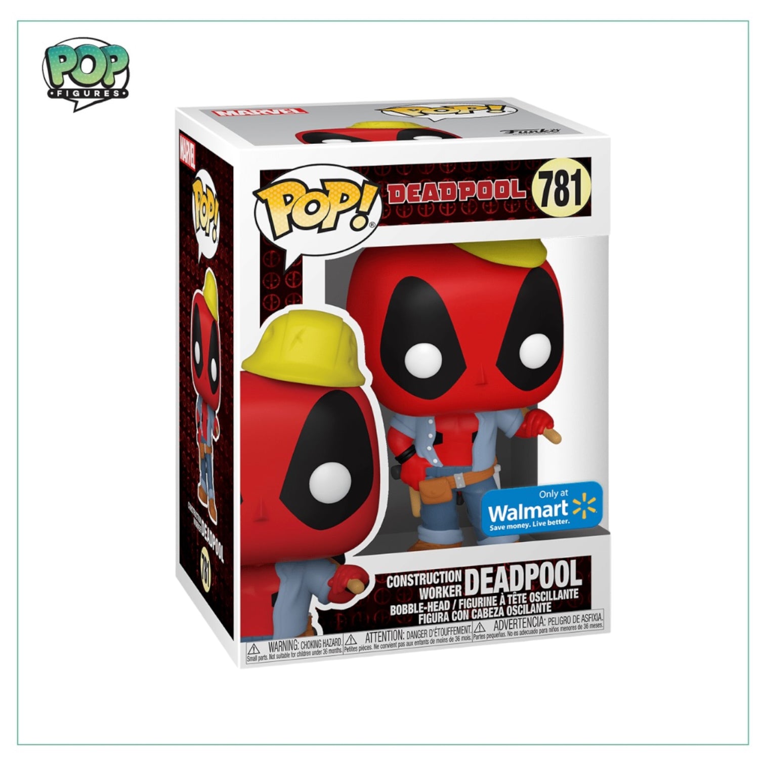 Construction Worker Deadpool #781 Funko Pop! - Deadpool - Walmart Exclusive