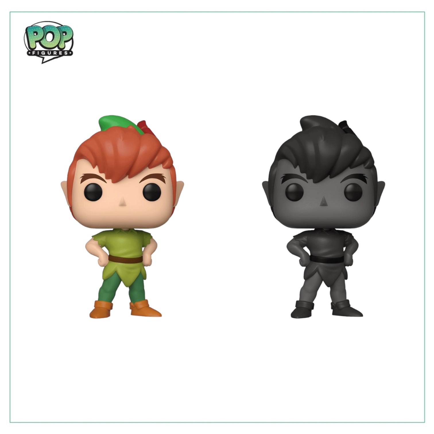 Peter Pan & Peter Pan's Shadow 2 Pack Funko Pop - Disney Classics - Hot Topic Exclusive