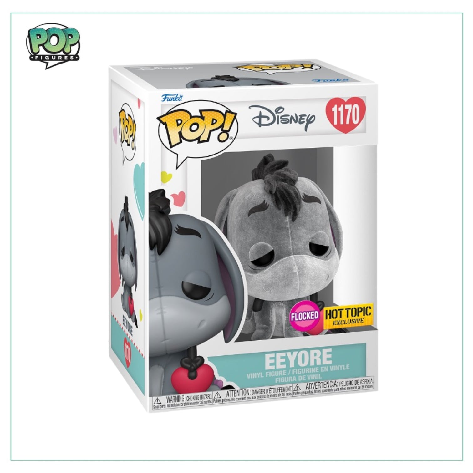 Eeyore #1170 Funko Pop! - Disney - Flocked - Hot Topic Exclusive