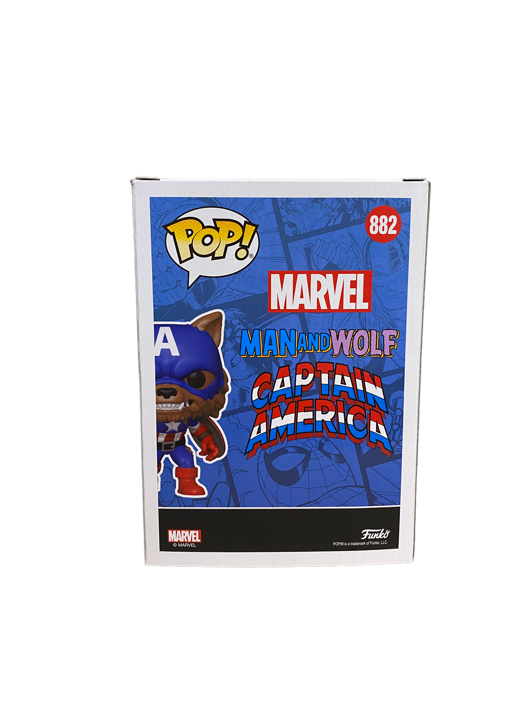 Capwolf #882 Funko Pop! - Marvel - Virtual Funkon 2021 Official Convention Exclusive - Condition 9.5/10