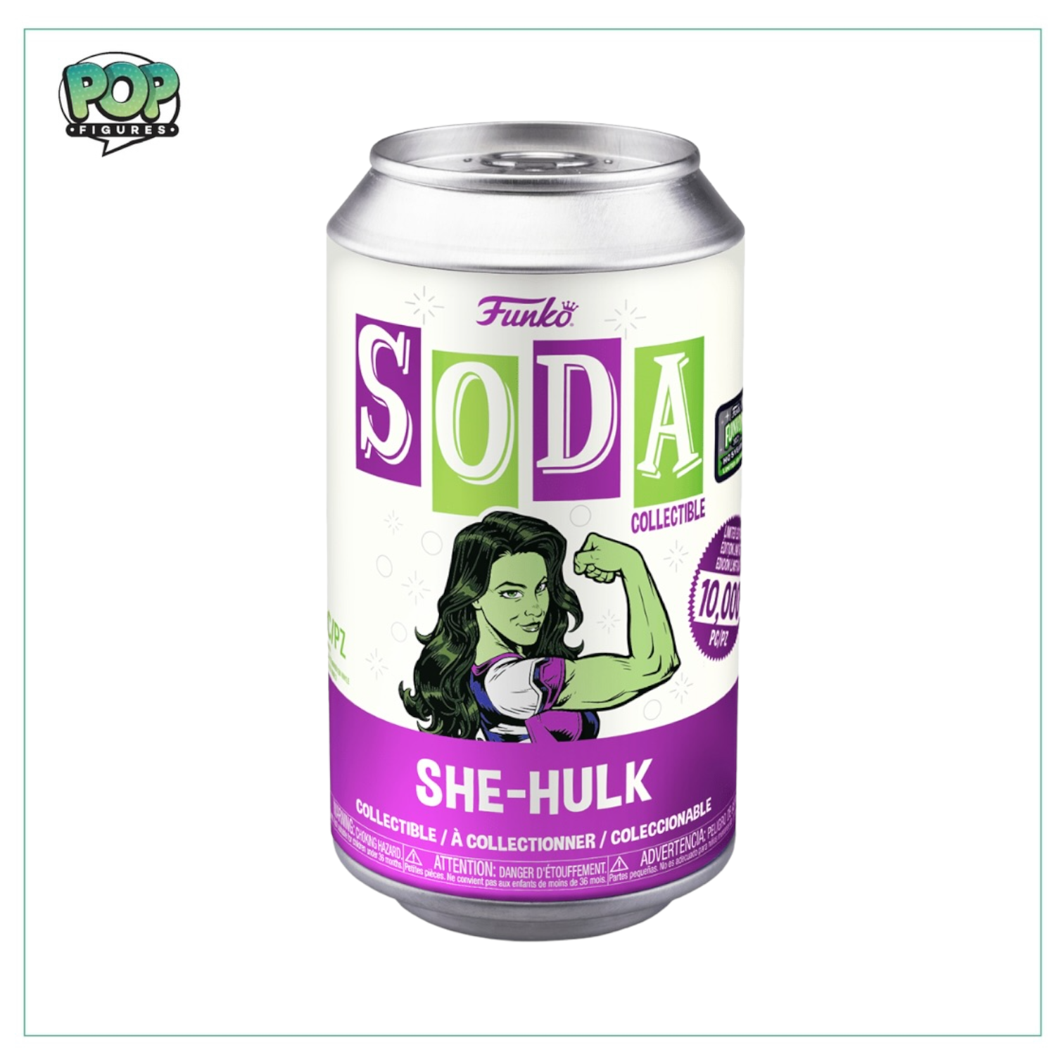 She-Hulk Funko Soda Vinyl Figure! - Marvel - LE10,000pcs - 2022 Funkon - Chance of Chase