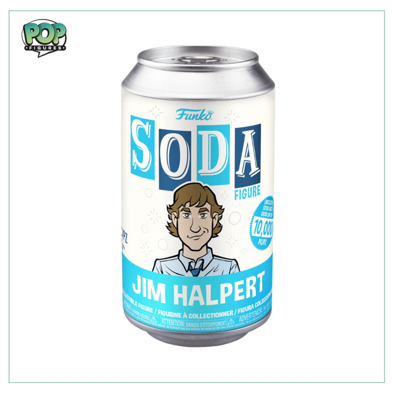 Jim Halpert Funko Soda Vinyl Figure! The Office - LE10000 Pcs - Chance Of Chase