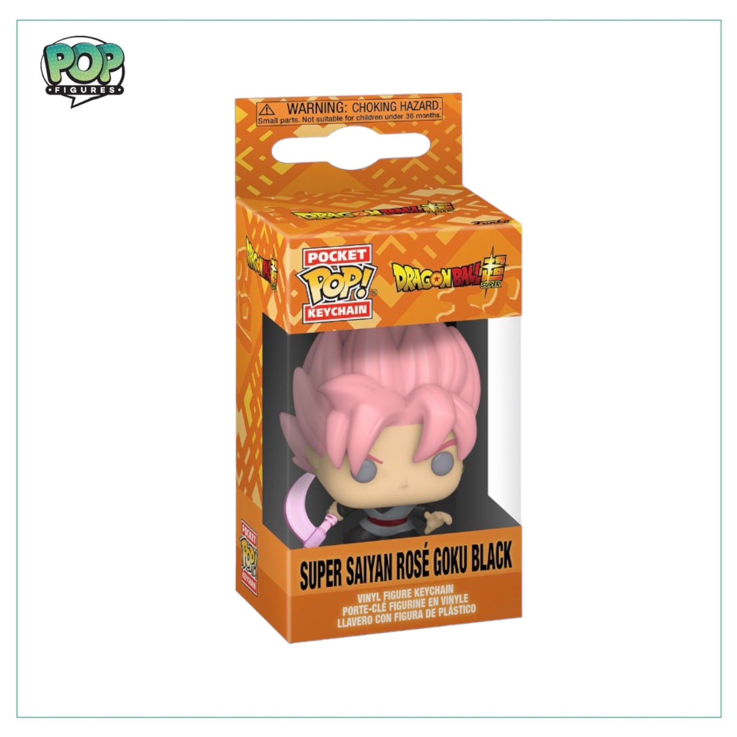 Super Saiyan Rosé Goku Black Pocket Pop Keychain Dragon Ball Z