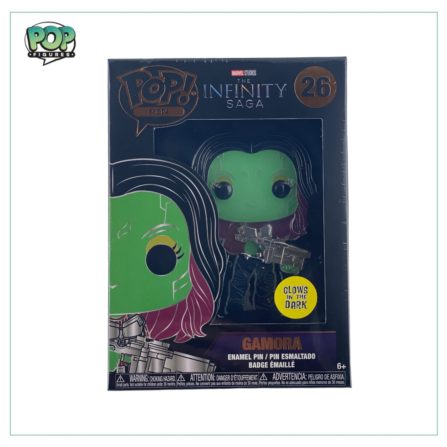 Gamora #26 Enamel Pop! Pin - The Infinity Saga - Glow in the Dark Chance of chase