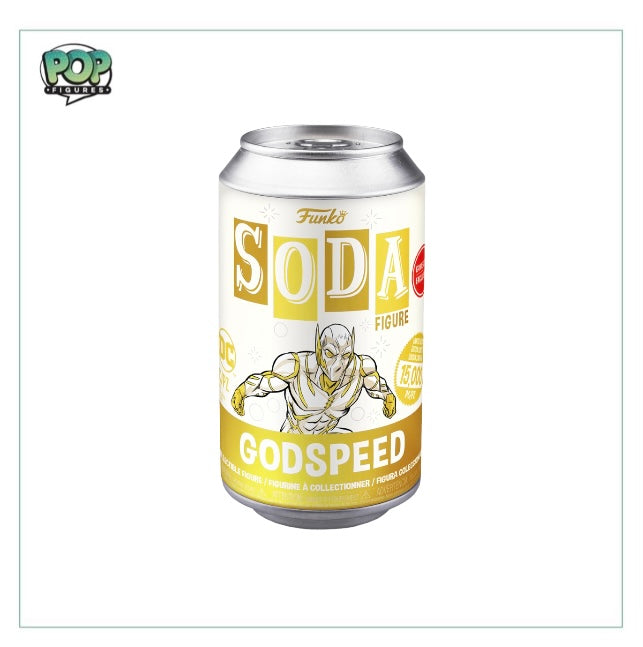Godspeed Funko Soda Vinyl Figure - DC - LE15000 Pcs - GameStop Exclusive - Chance of Chase