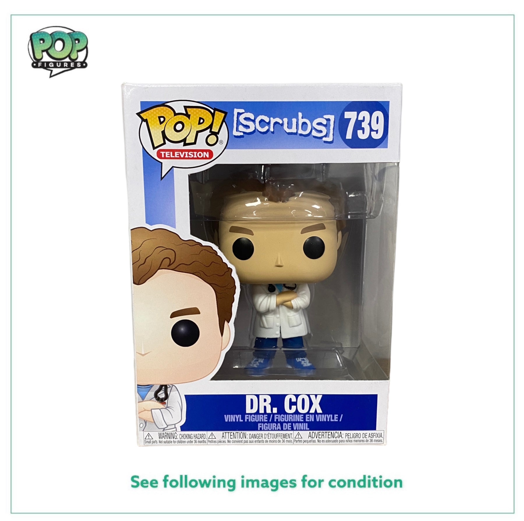 Dr. Cox #739 Funko Pop! - Scrubs - 2018 Pop! - Condition 9/10