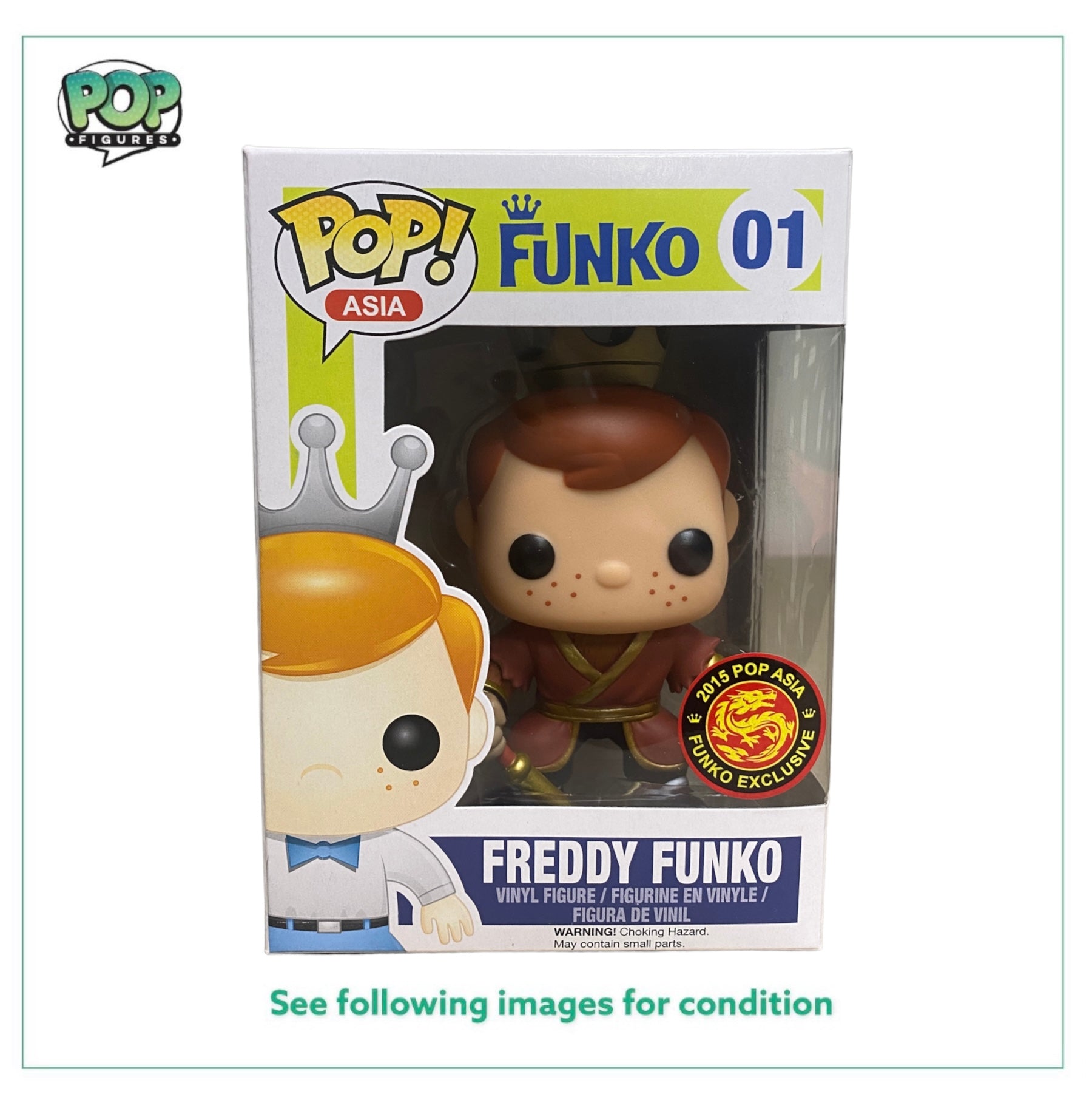 Freddy Funko As Monkey King #01 Funko Pop! - Funko Asia - 2015 Pop Asia Exclusive - Condition 8/10