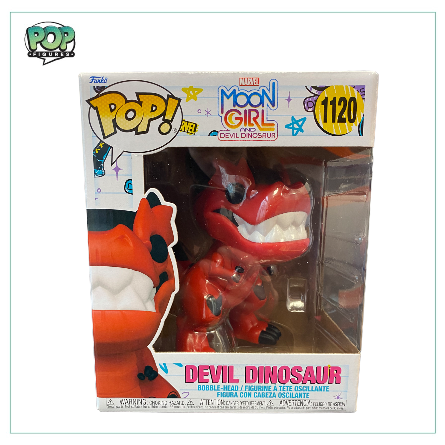 Devil Dinosaur #1120 6" Funko Pop! - Moon Girl and Devil Dinosaur