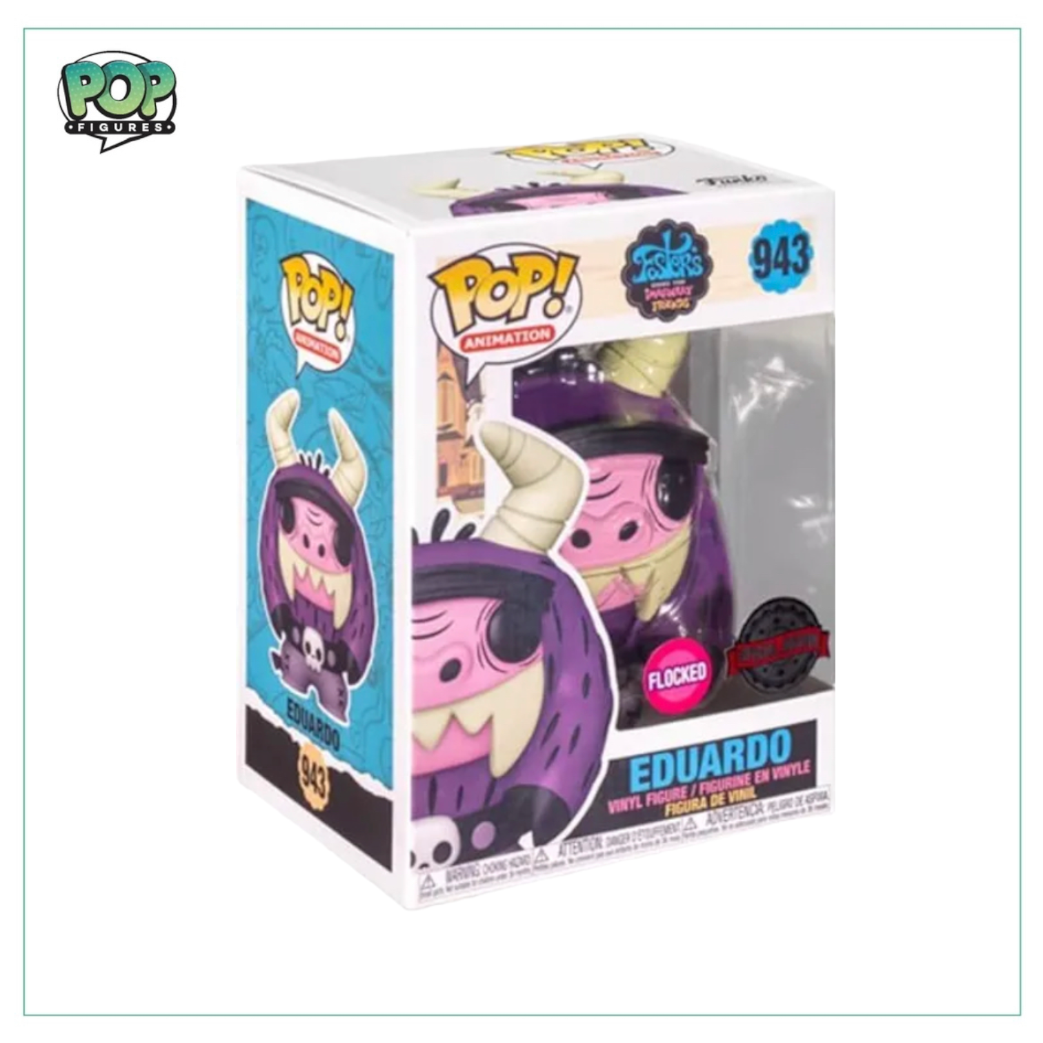 Eduardo (Flocked) #943 Funko Pop! Foster's Home For Imaginary Friends - Special Edition