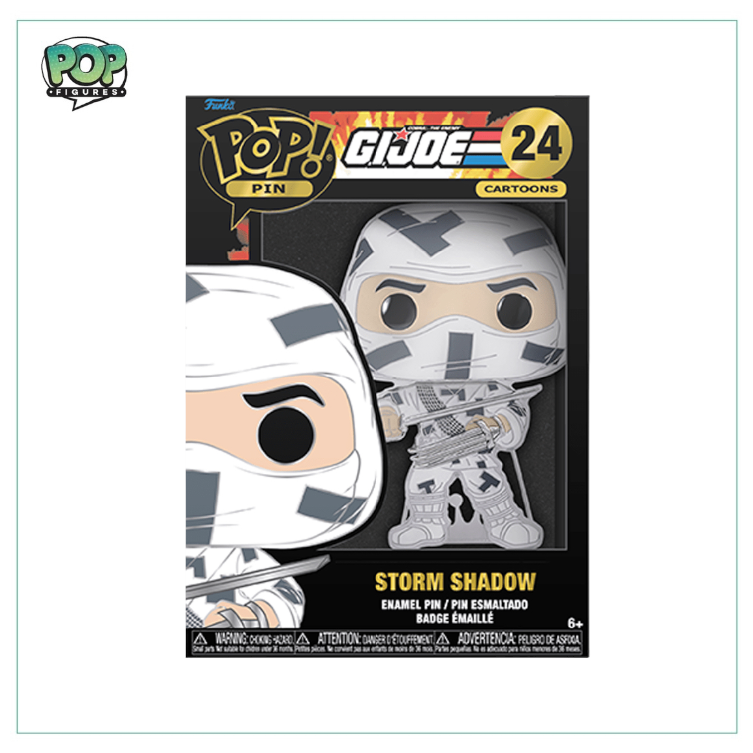 Storm Shadow #24 Funko Enamel Pop Pin! - GI JOE