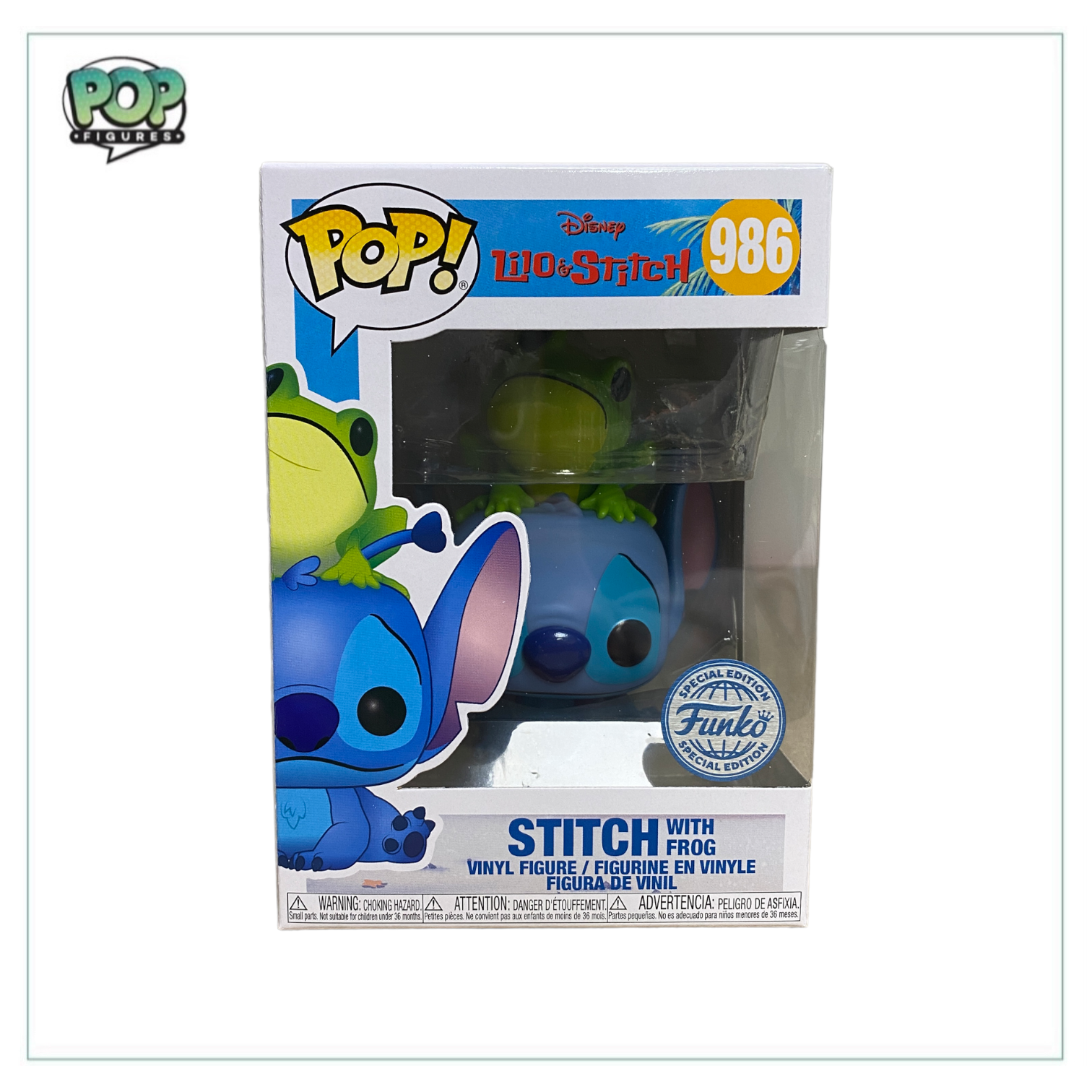 Stitch With Frog #986 Funko Pop! - Lilo & Stitch - Special Edition
