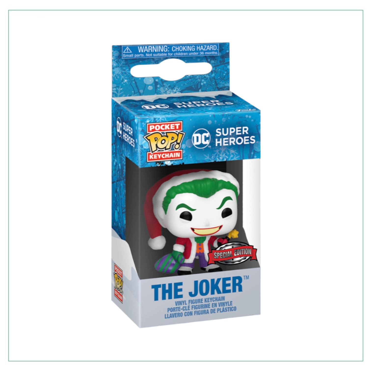 Funko Pocket Pop! Keychain of The Joker (Special Edition) from DC, available for preorder. Perfect for collectors!