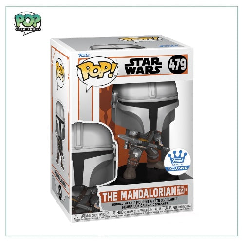 The Mandalorian with Beskar Staff #479 Funko Pop! -& Star Wars -& Funko Exclusive