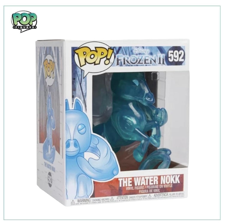 Deluxe Funko Pop! Water Nokk #592 from Frozen II, depicting a shimmering blue water spirit in a dynamic pose.