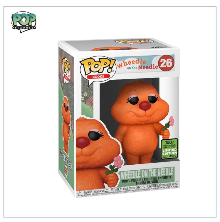 Funko Pop! Wheedle On The Needle #26 from ECCC 2021, featuring a vibrant design and exclusive shared sticker.