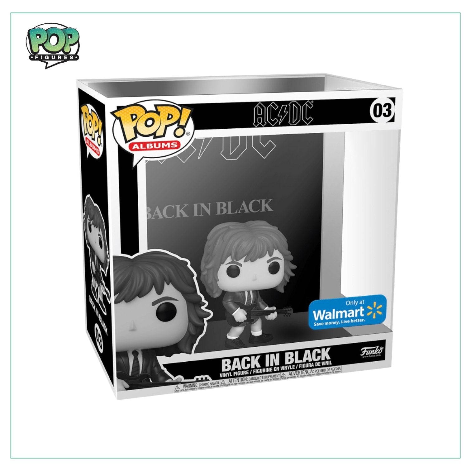Back in Black #03 Funko Pop! AC/DC - Walmart Exclusive - Pop Figures | Funko | Pop Funko | Funko Pop