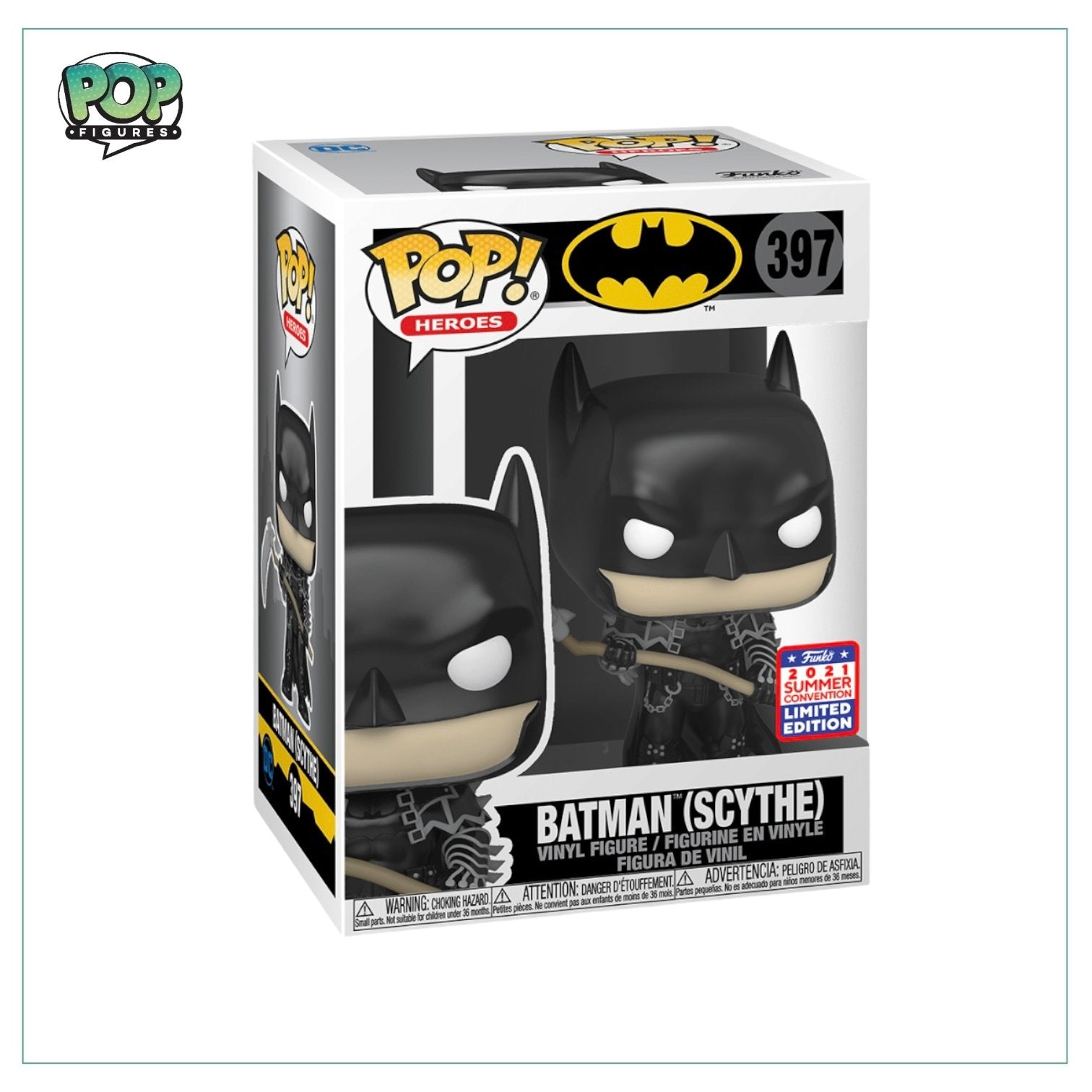 Batman (Scythe) #397 Funko Pop! Batman - 2021 Virtual Funkon (Shared Sticker) - PREORDER - Pop Figures | Funko | Pop Funko | Funko Pop